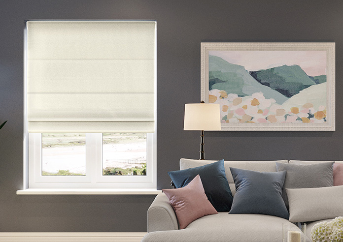 Menton, Oyster - Roman Blind - Image 3